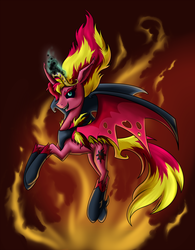 Size: 1800x2311 | Tagged: safe, artist:28gooddays, sunset shimmer, pony, g4, female, ponified, solo, sunset satan