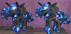 Size: 1280x625 | Tagged: safe, artist:agatrix, nightmare moon, g4, irl, photo, plushie, solo