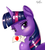 Size: 1047x1153 | Tagged: safe, artist:skyart301, twilight sparkle, g4, female, heart, mouth hold, sign, solo