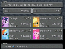 Size: 500x375 | Tagged: safe, applejack, pinkie pie, rainbow dash, twilight sparkle, g4, crossover, final fantasy, final fantasy ix