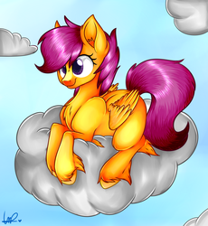 Size: 2300x2500 | Tagged: safe, artist:shyshyoctavia, scootaloo, g4, female, hooves, solo, unshorn fetlocks