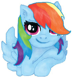 Size: 417x446 | Tagged: artist needed, source needed, safe, rainbow dash, g4, female, portrait, solo