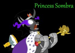 Size: 1056x757 | Tagged: safe, artist:php50, king sombra, g4, princess twilight sparkle (episode), antagonist, flashback potion, male, scepter, solo, twilight scepter