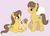 Size: 451x327 | Tagged: safe, artist:unoriginai, edit, caramel, toffee, oc, oc:honey, g4, base used, family, female, goddamnit unoriginai, inbred, male, offspring, parent:caramel, parent:toffee, parents:toffeemel, product of incest, simple background, straight, toffeemel