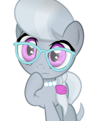 Size: 1087x1536 | Tagged: safe, artist:coltsteelstallion, silver spoon, earth pony, pony, g4, female, glasses, simple background, solo, transparent background