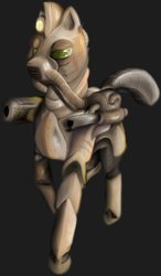 Size: 683x1168 | Tagged: safe, artist:cytozire, oc, oc only, fallout equestria, armor, solo, steel ranger