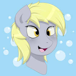 Size: 1280x1280 | Tagged: safe, artist:thebatfang, derpy hooves, pegasus, pony, g4, female, mare, solo