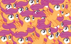 Size: 1440x900 | Tagged: safe, scootaloo, g4, clone, flock, multeity, scootalots, self ponidox, wallpaper