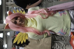 Size: 4272x2848 | Tagged: safe, artist:genazuma, fluttershy, human, g4, anime boston, convention, cosplay, high res, irl, irl human, photo, solo