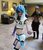 Size: 694x810 | Tagged: source needed, safe, artist:pyrotempertantrum, dj pon-3, vinyl scratch, human, g4, belly button, clothes, cosplay, fingerless gloves, gloves, headphones, hoodie, irl, irl human, midriff, photo, shorts, suspenders