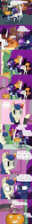 Size: 1280x8829 | Tagged: safe, artist:talludde, bon bon, princess celestia, princess luna, sweetie drops, ask the princess of night, g4, candy, comic, dentist, glasses, homestuck, magic, ponyville, telekinesis, tumblr, vriska serket, wolverine