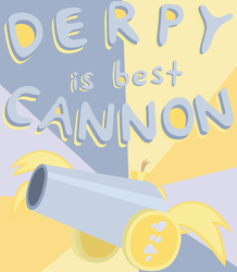 Size: 750x859 | Tagged: safe, artist:jrk08004, derpy hooves, g4, bubble, cannon, cannonfied, cutie mark, no pony