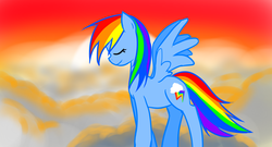 Size: 1300x700 | Tagged: safe, artist:shinydisorder, rainbow dash, g4, female, solo