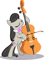 Size: 4347x6000 | Tagged: safe, artist:millennial dan, octavia melody, earth pony, pony, g4, absurd resolution, bipedal, cello, eyes closed, female, musical instrument, simple background, solo, transparent background, vector