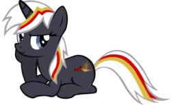 Size: 8134x4993 | Tagged: safe, artist:echoes111, oc, oc only, oc:velvet remedy, pony, unicorn, fallout equestria, absurd resolution, fanfic, fanfic art, female, glare, hoof on chin, looking at you, mare, prone, simple background, smiling, solo, transparent background, vector