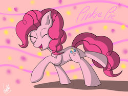 Size: 1024x768 | Tagged: safe, artist:lugiadriel14, pinkie pie, g4, female, happy, party, solo