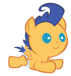 Size: 580x620 | Tagged: safe, artist:misspegasister, flash sentry, pegasus, pony, g4, baby, baby pony, colt, colt flash sentry, cute, diabetes, diaper, diasentres, foal, male, solo, younger