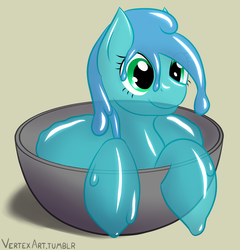 Size: 2402x2500 | Tagged: safe, artist:vertex-the-pony, oc, oc only, goo, goo pony, original species, solo