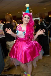 Size: 1365x2048 | Tagged: artist needed, safe, pinkie pie, human, g4, convention, cosplay, irl, irl human, nan desu kan, nan desu kan 2013, photo, solo