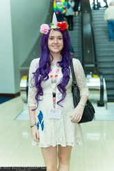 Size: 1365x2048 | Tagged: artist needed, safe, rarity, human, g4, cosplay, floral head wreath, irl, irl human, photo, rose city comic con, rose city comic con 2013