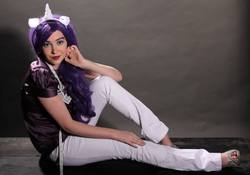Size: 960x671 | Tagged: safe, artist:lochlan o'neil, rarity, human, g4, cosplay, irl, irl human, photo, solo