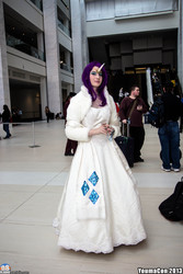 Size: 1365x2048 | Tagged: safe, artist:masterofsmiles, rarity, human, g4, clothes, convention, cosplay, dress, irl, irl human, no more ponies at source, photo, youmacon, youmacon 2013