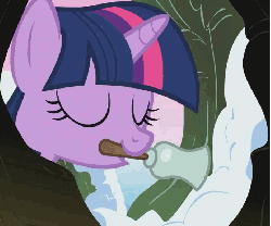 Size: 691x576 | Tagged: safe, screencap, twilight sparkle, pony, unicorn, g4, winter wrap up, animated, bell, cute, excited, female, grin, happy, looking up, loop, mare, mouth hold, open mouth, smiling, snow, solo, squee, talking, twiabetes, unicorn twilight
