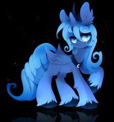 Size: 800x854 | Tagged: safe, artist:pekou, princess luna, g4, female, solo, unshorn fetlocks