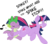 Size: 3934x3474 | Tagged: safe, artist:glitchking123, artist:joey darkmeat, spike, twilight sparkle, dragon, pony, g4, .ai available, .svg available, dialogue, duo, music notes, simple background, transparent background, vector, wheelbarrow