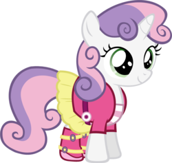 Size: 888x843 | Tagged: safe, artist:zacatron94, sweetie belle, g4, clothes, cute, equestria girls outfit, female, simple background, skirt, smiling, solo, transparent background, vector