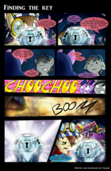 Size: 850x1304 | Tagged: safe, artist:tailzkip, twilight sparkle, alicorn, pony, g4, princess twilight sparkle (episode), chest of harmony, comic, female, friendship express, mare, train, twilight sparkle (alicorn)