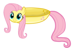 Size: 509x328 | Tagged: safe, artist:rosesx, fluttershy, object pony, original species, g4, female, inanimate tf, objectification, ponified, skillet, solo, wat