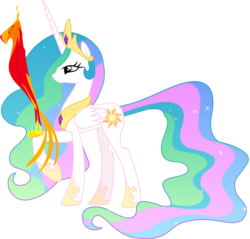 Size: 2447x2340 | Tagged: safe, artist:tourniquetmuffin, philomena, princess celestia, alicorn, phoenix, pony, a bird in the hoof, g4, simple background, transparent background, vector