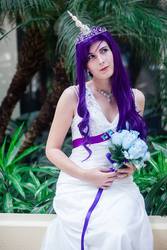 Size: 600x900 | Tagged: safe, artist:catclass, rarity, human, g4, 2013, afo 2013, anime festival orlando, bouquet, cosplay, irl, irl human, necklace, photo, solo, tiara