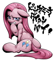 Size: 800x893 | Tagged: safe, artist:nekubi, pinkie pie, g4, female, japanese, pinkamena diane pie, pixiv, solo