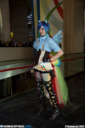 Size: 3456x5184 | Tagged: safe, artist:kaboomcosplay, rainbow dash, human, g4, clothes, convention, corset, cosplay, irl, irl human, photo, solo, steampunk, youmacon, youmacon 2012