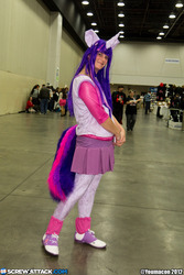 Size: 2835x4253 | Tagged: safe, twilight sparkle, human, g4, convention, cosplay, irl, irl human, photo, solo, tail, youmacon, youmacon 2012