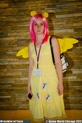 Size: 3456x5184 | Tagged: artist needed, safe, fluttershy, human, g4, anime world chicago, anime world chicago 2012, convention, cosplay, irl, irl human, photo, solo