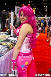 Size: 2797x4194 | Tagged: artist needed, safe, pinkie pie, human, g4, c2e2, c2e2 2012, convention, cosplay, irl, irl human, photo, solo