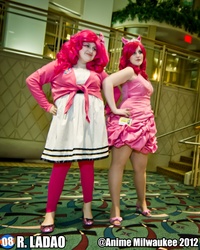 Size: 2330x2913 | Tagged: artist needed, safe, artist:angelskiss2007, pinkie pie, human, g4, anime milwaukee, anime milwaukee 2012, convention, cosplay, irl, irl human, photo