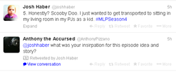 Size: 518x214 | Tagged: safe, josh haber, scooby-doo!, text, twitter