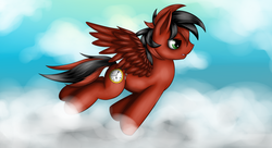 Size: 1980x1080 | Tagged: safe, artist:nyunimu, oc, oc only, pegasus, pony, solo