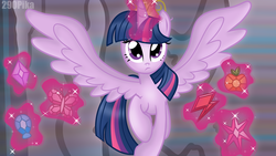 Size: 900x506 | Tagged: safe, artist:290pika, twilight sparkle, alicorn, pony, g4, princess twilight sparkle (episode), big crown thingy, elements of harmony, female, mare, solo, twilight sparkle (alicorn)