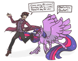 Size: 1211x944 | Tagged: safe, artist:criminalize, twilight sparkle, alicorn, pony, g4, crossover, doctor who, female, mare, twilight sparkle (alicorn), unshorn fetlocks