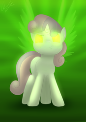 Size: 3500x5000 | Tagged: safe, artist:matimus91, sweetie belle, g4, female, glowing eyes, solo