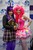 Size: 580x870 | Tagged: safe, artist:16shokushu, artist:alyssasuee, pinkie pie, twilight sparkle, human, g4, book, convention, cosplay, elements of harmony, fishnet stockings, grand rapids comicon, grcc, irl, irl human, photo