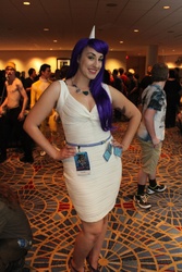 Size: 3168x4752 | Tagged: safe, artist:awesoman, rarity, human, g4, clothes, cosplay, dragon con, dragon con 2013, dress, high heels, irl, irl human, photo, shoes, tube dress