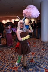 Size: 3168x4752 | Tagged: artist needed, safe, discord, human, g4, cloud, convention, cosplay, cotton candy cloud, dragon con, dragon con 2013, eris, irl, irl human, photo, rule 63