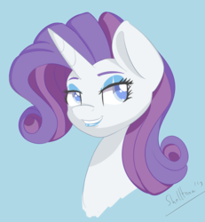 Size: 1906x2065 | Tagged: safe, artist:shelltoon, rarity, g4, female, lipstick, makeup, portrait, solo