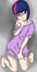 Size: 425x822 | Tagged: safe, artist:netvio, twilight sparkle, human, g4, female, humanized, solo